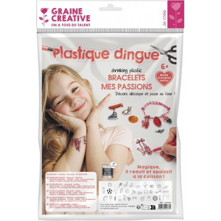 Zestaw DIY zawieszki Moje Pasje z magicznego plastiku 6+| Dadum Zestaw DIY zawieszki Moje Pasje z magicznego plastiku 6+| Dadum