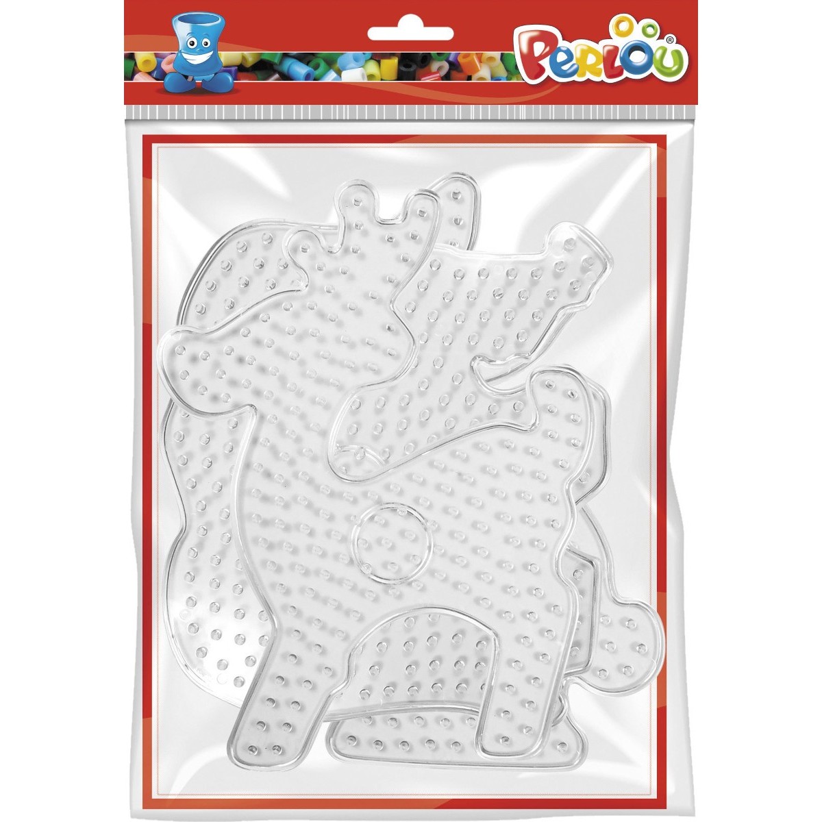 3 podstawki na koraliki do prasowania XXL 10mm - Słoń, królik, jeleń