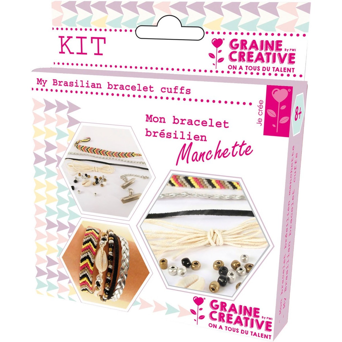 Zestaw kreatywny DIY do robienia bransoletek brazylijskich +8 | Dadum