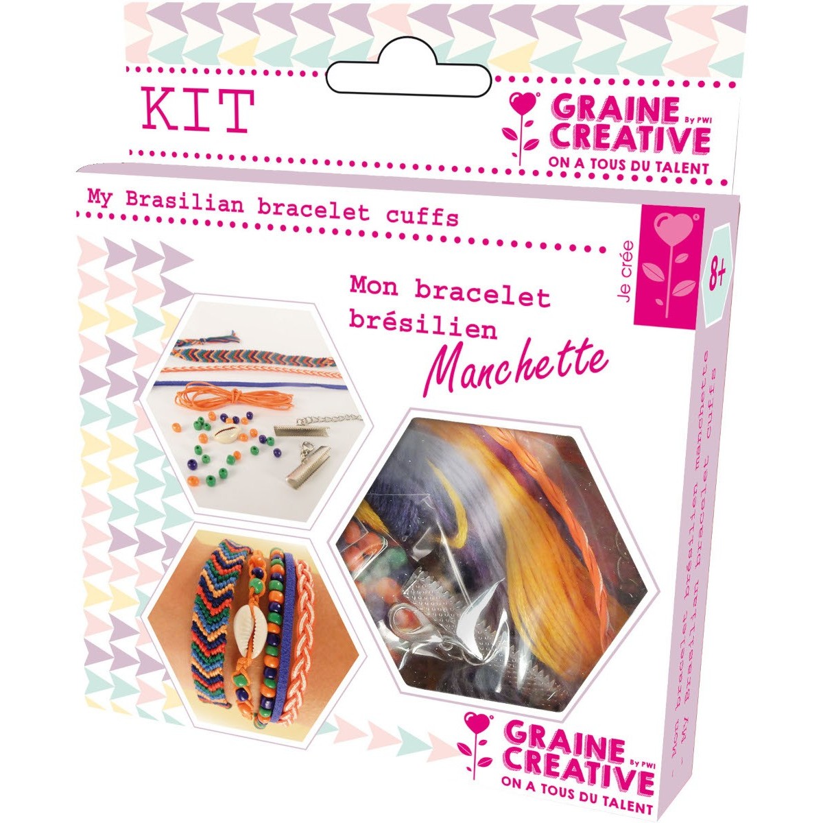 Zestaw kreatywny DIY bransoletki brazylijskie tropikalne +8