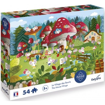 Puzzle 54 elementy Wioska Myszek, Calypto | Dadum Kraków
