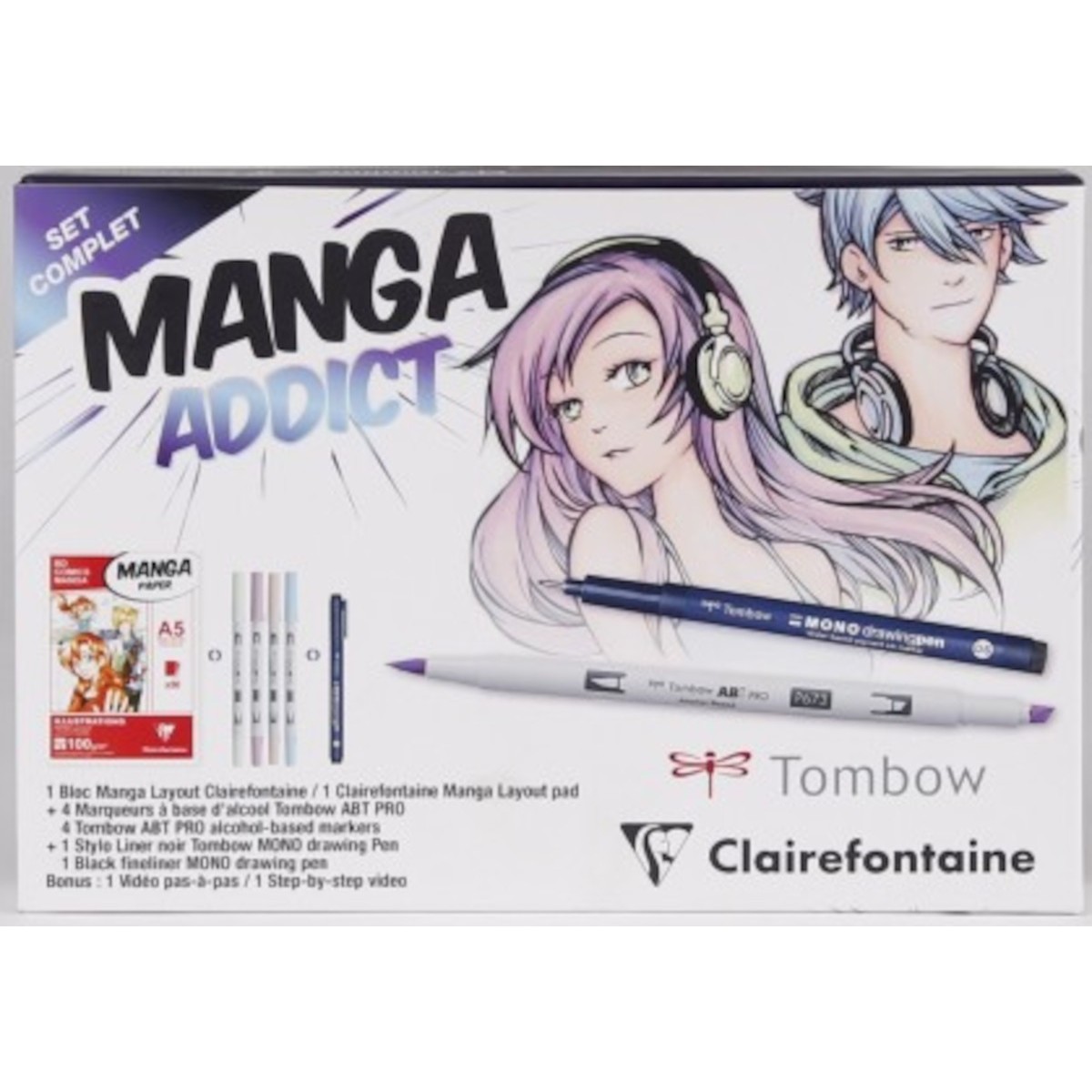 Zestaw Kreatywny DIY do rysowania Manga Addict | Dadum