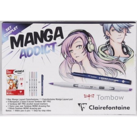 Zestaw Kreatywny DIY do rysowania Manga Addict | Dadum Zestaw Kreatywny DIY do rysowania Manga Addict | Dadum