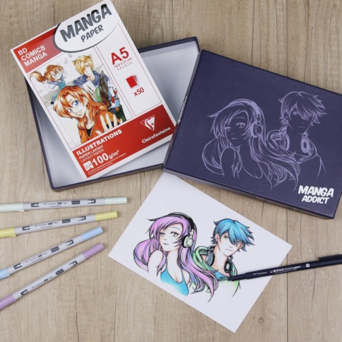 Zestaw Kreatywny DIY do rysowania Manga Addict | Dadum