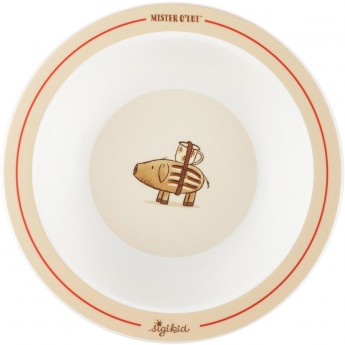 Miska dla dzieci Miś Mister O'Lui beżowa, Sigikid