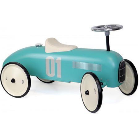 Jeździk metalowy vintage Aqua, matowe wykończenie +18m | Dadum
