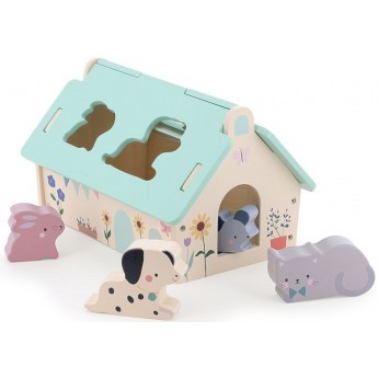 Vilac Sorter kształtów Domek Zwierząt - Sarah Betz | Dadum