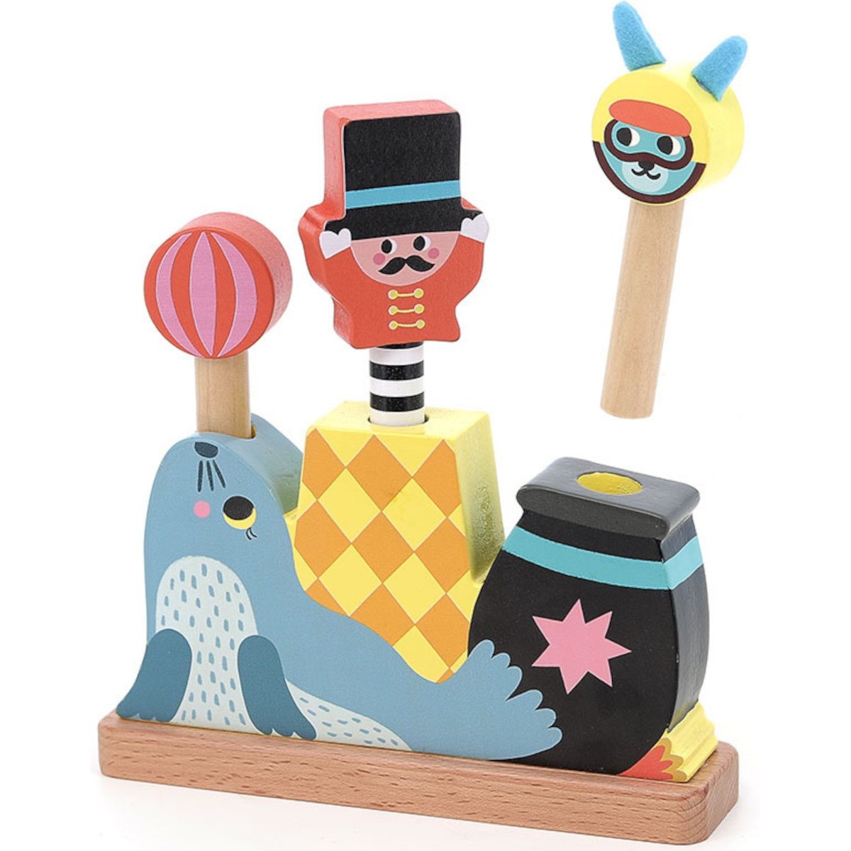 Vilac Pop-up Cyrkus ze skaczącymi zwierzętami +18m | Dadum