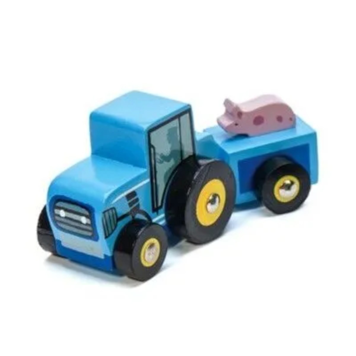 Traktorek niebieski z przyczepką, Le Toy Van