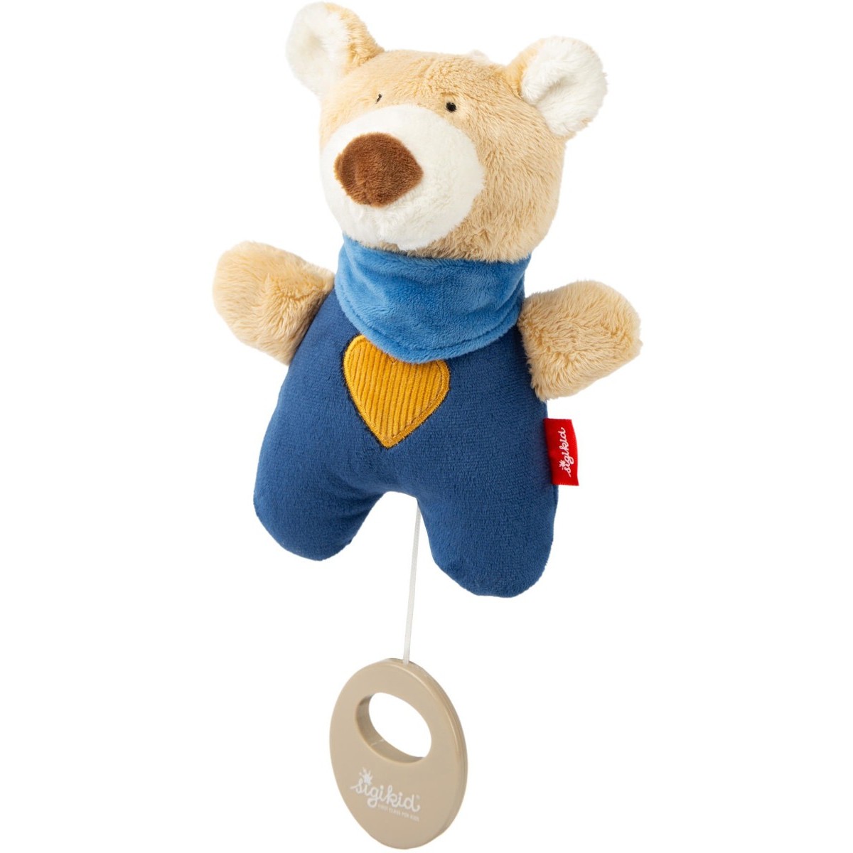 Sigikid Miś niebieski z pozytywką "Mozart's Lullaby" | Dadum