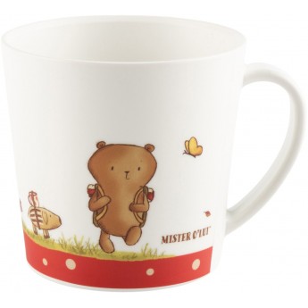 Kubek z uchem Miś Mister O'Lui czerwony + 2 lat, Sigikid