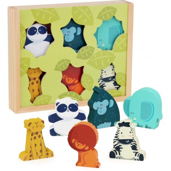 Vilac Drewniane historie - Zwierzęta dżungli 3502