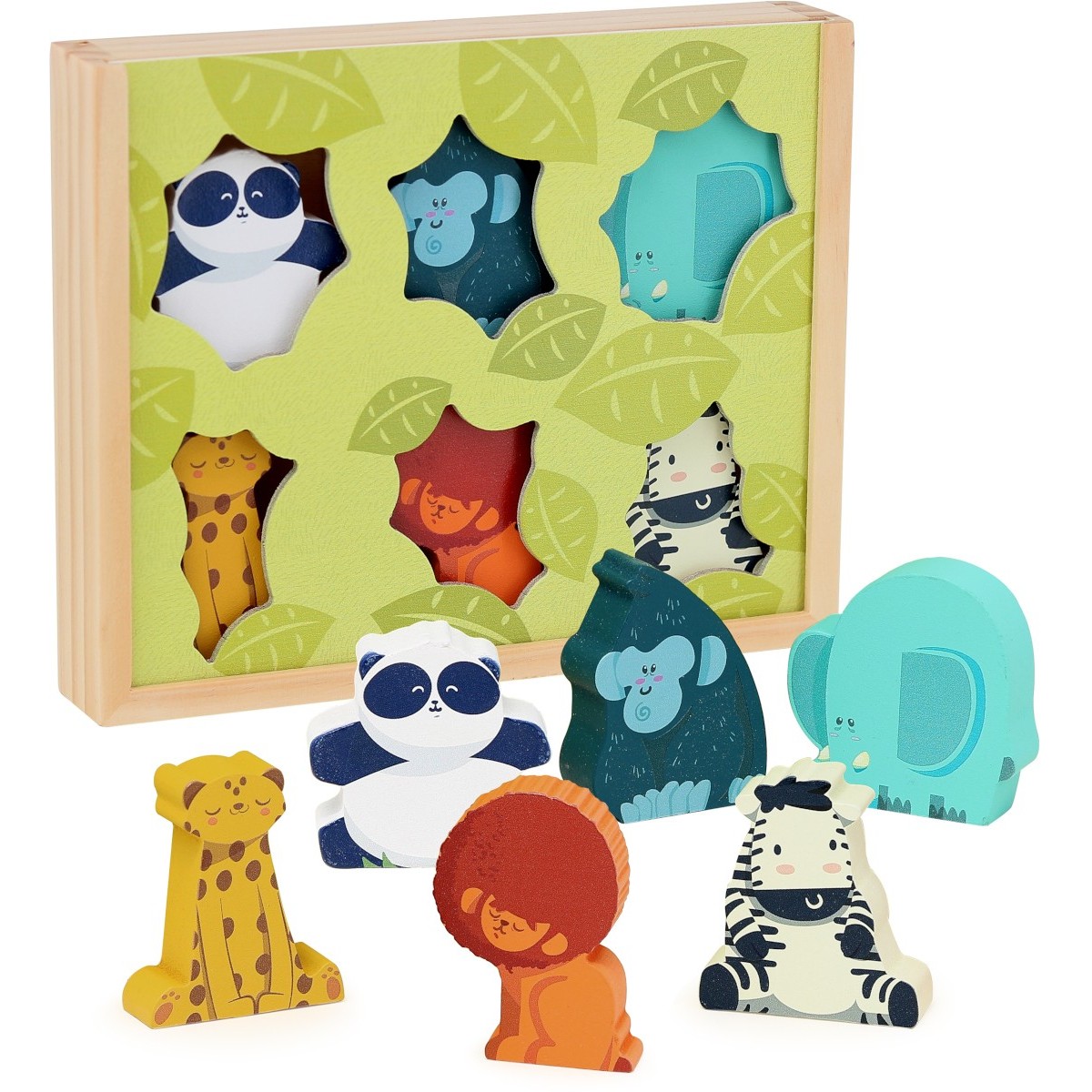 Vilac Drewniane historie - Zwierzęta dżungli 3502