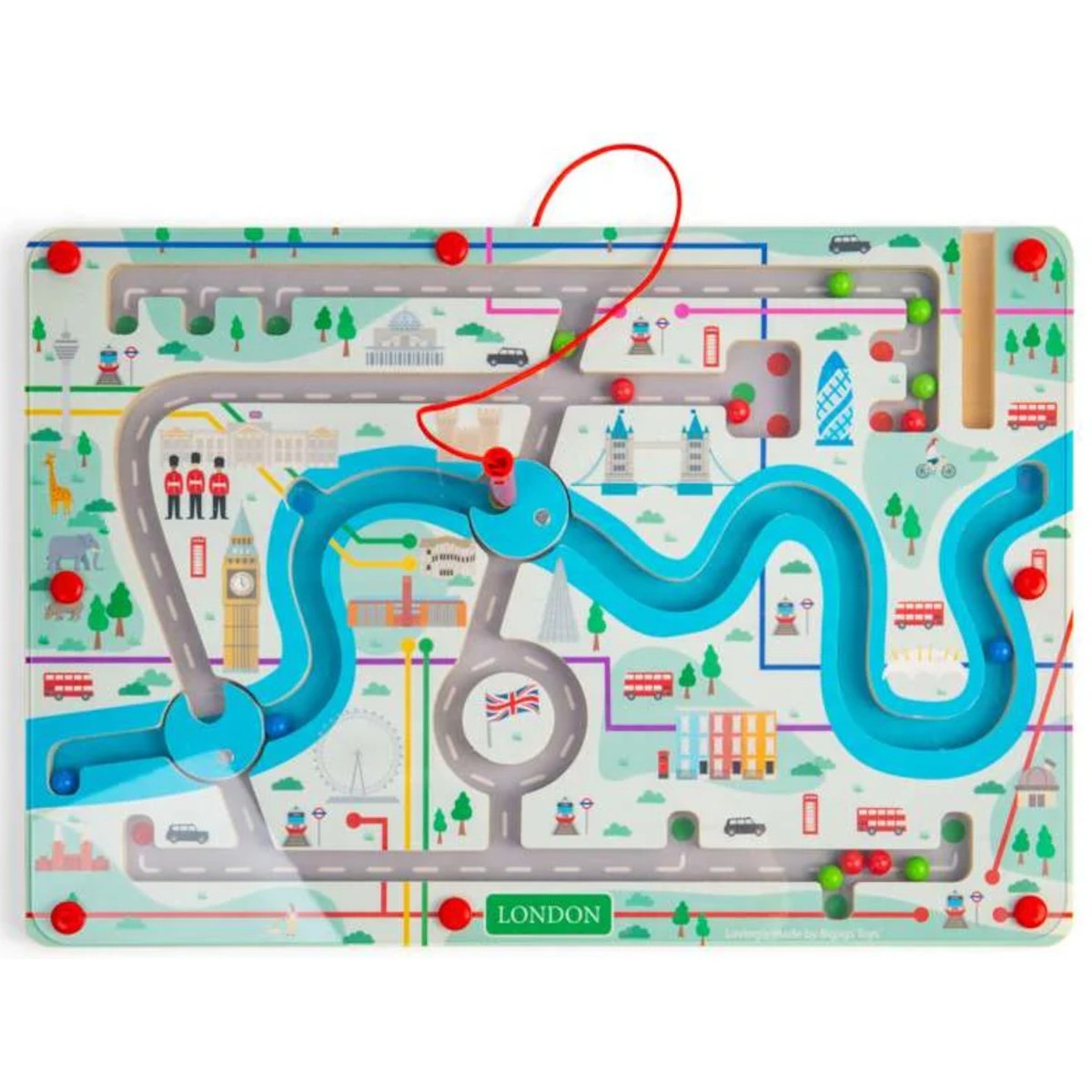 Bigjigs Labirynt magnetyczny Londyn zabawka zręcznościowa