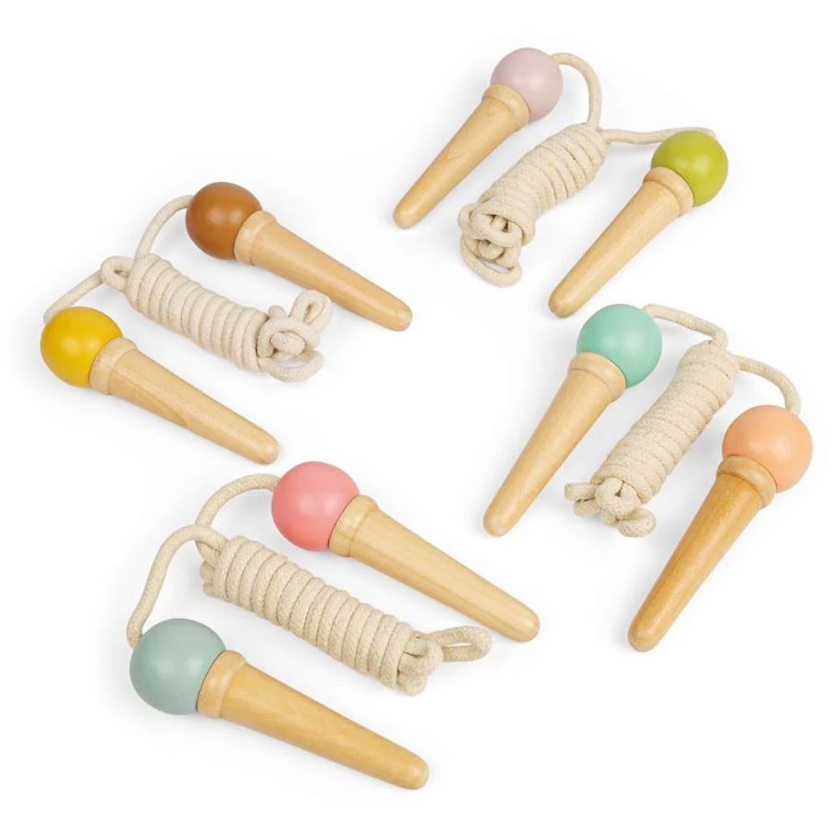 BigJigs Skakanka drewniana Ice Cream Wanilia od 3 lat