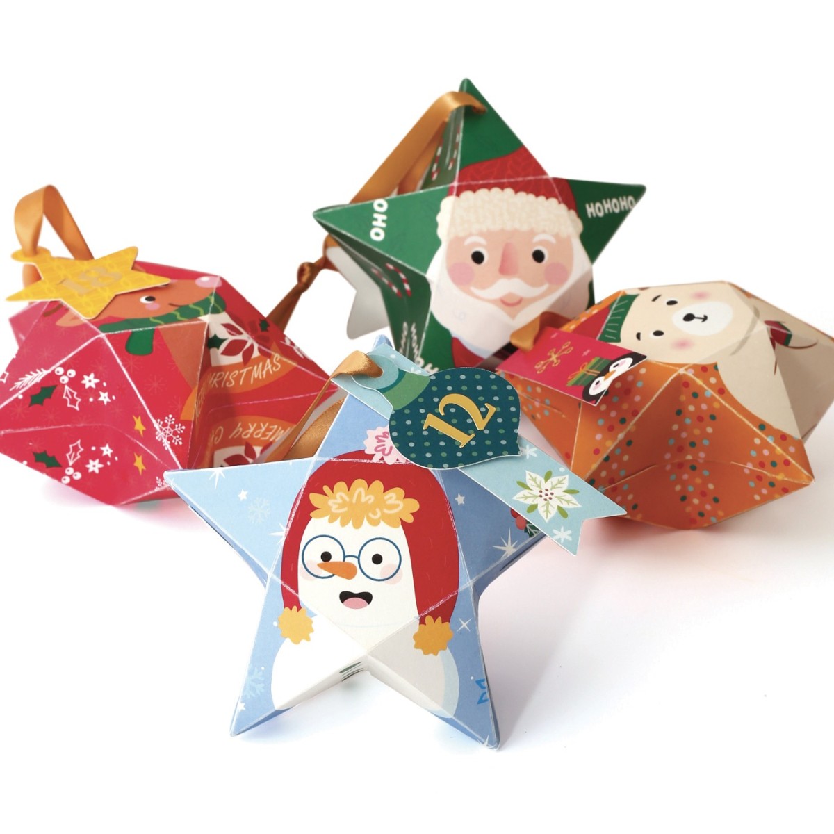 Kalendarz adwentowy do uzupełnienia gwiazdki, Graine Creative | Dadum