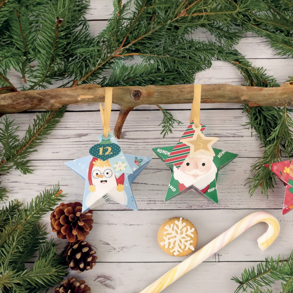 Kalendarz adwentowy do uzupełnienia gwiazdki, Graine Creative | Dadum