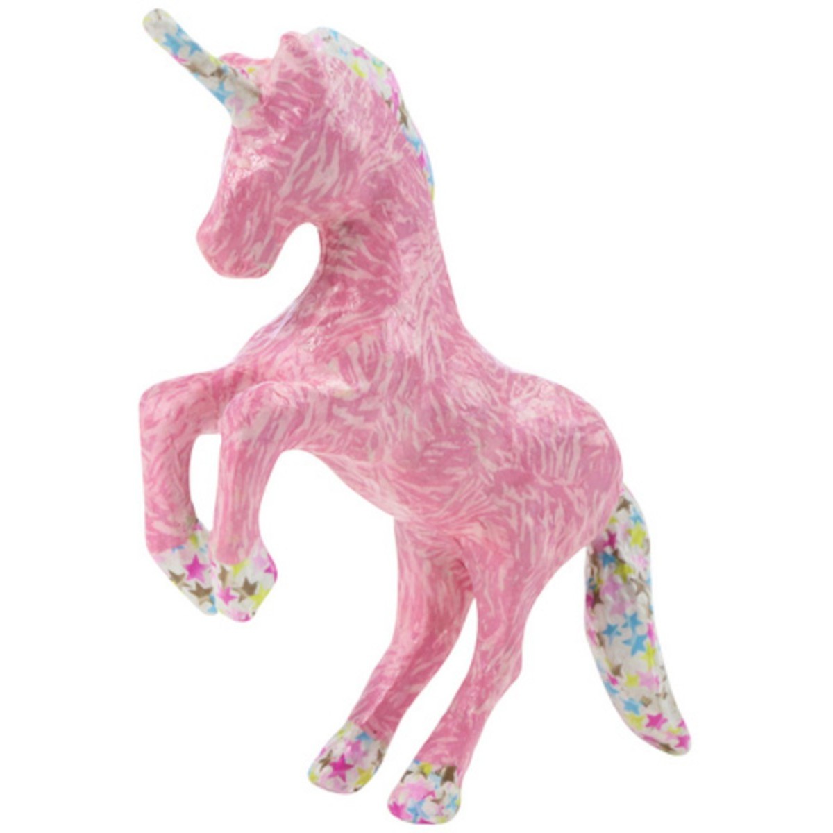 Zestaw do decoupage Jednorożec z masy papierowej do ozdabiania dla dzieci od 5 lat