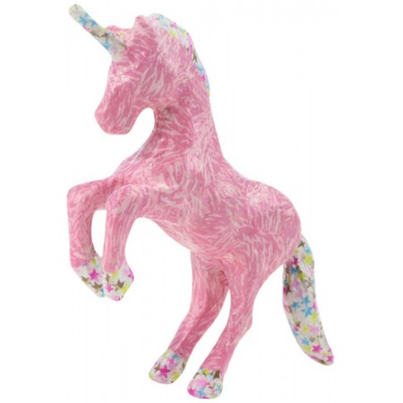 Zestaw do decoupage Jednorożec z masy papierowej do ozdabiania dla dzieci od 5 lat Zestaw do decoupage Jednorożec z masy papierowej do ozdabiania dla dzieci od 5 lat