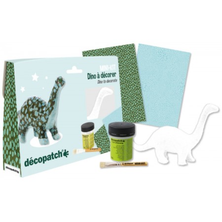 Zestaw do decoupage Dinozaur z masy papierowej do ozdabiania dla dzieci od 5 lat
