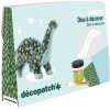 Zestaw do decoupage Dinozaur z masy papierowej do ozdabiania dla dzieci od 5 lat Zestaw do decoupage Dinozaur z masy papierowej do ozdabiania dla dzieci od 5 lat