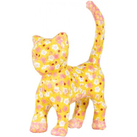 Zestaw do decoupage Kot z masy papierowej do ozdabiania dla dzieci od 5 lat Zestaw do decoupage Kot z masy papierowej do ozdabiania dla dzieci od 5 lat
