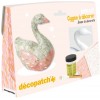 Zestaw do decoupage Łabędź z masy papierowej do ozdabiania dla dzieci od 5 lat Zestaw do decoupage Łabędź z masy papierowej do ozdabiania dla dzieci od 5 lat