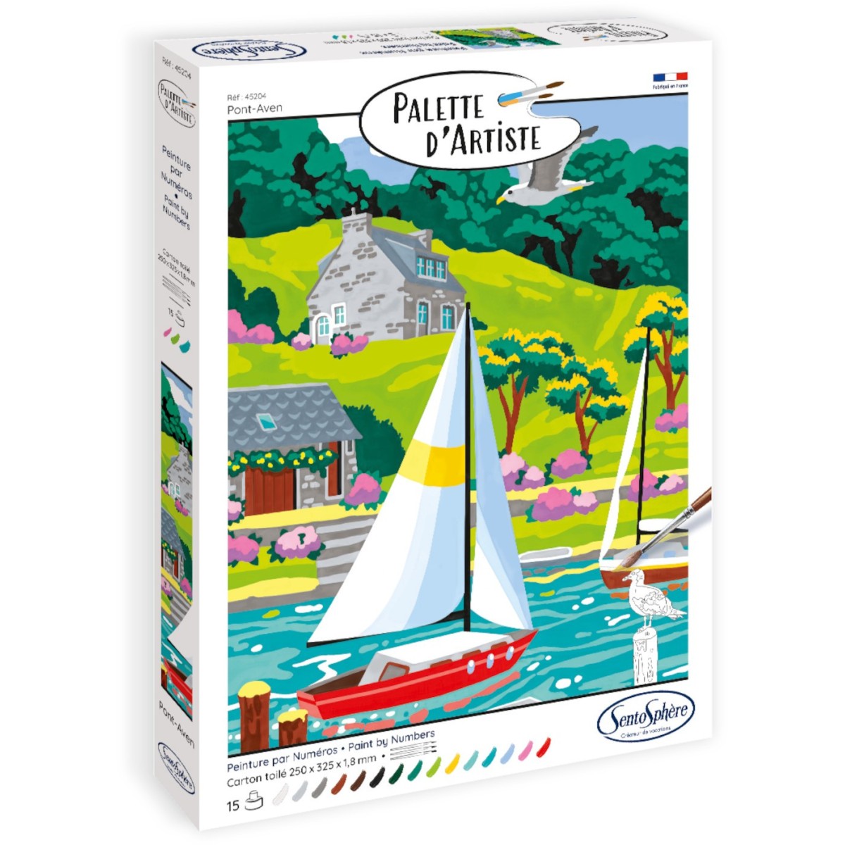Malowanie po numerach "Pont-Aven, Bretania" dla dorosłych, SentoSphere