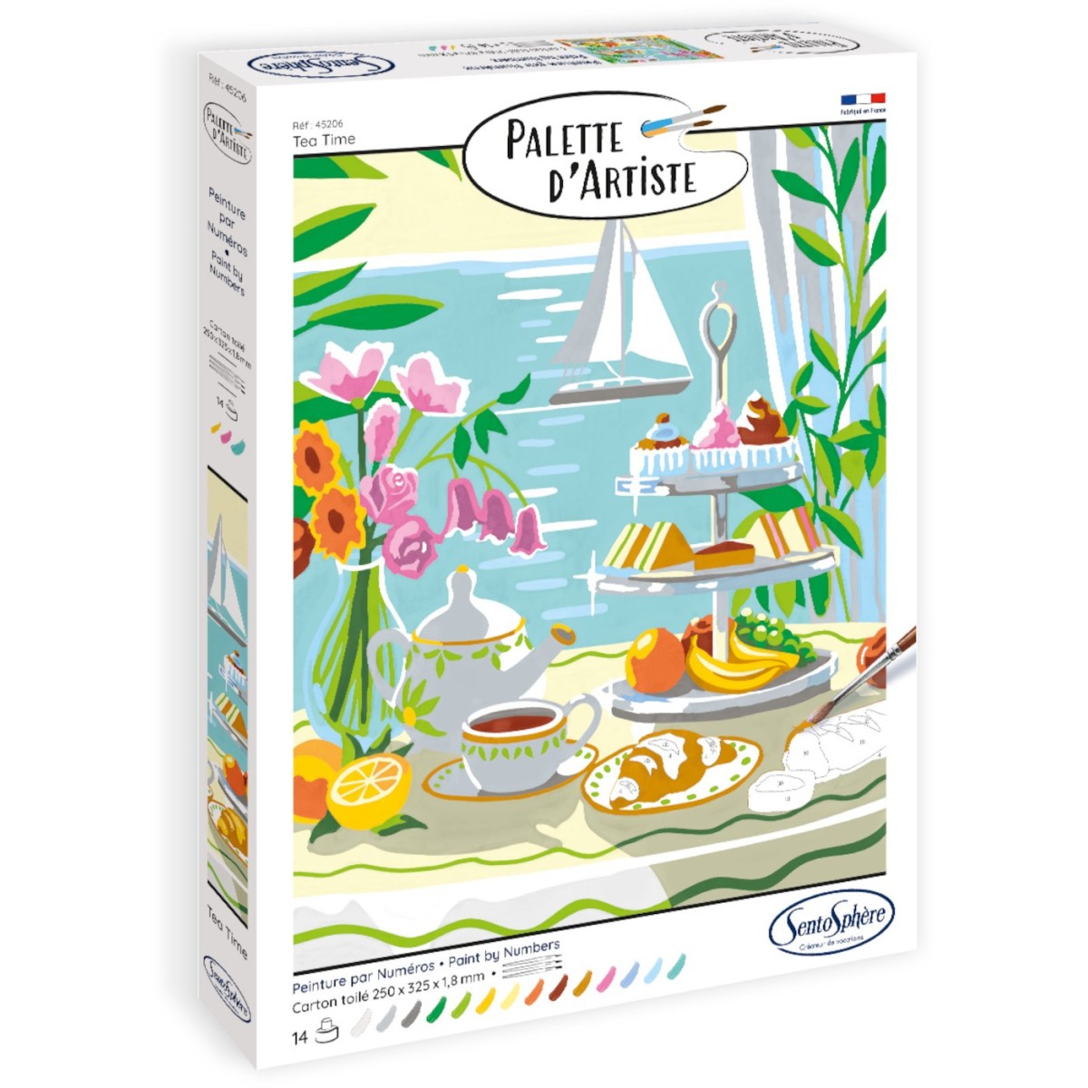 Malowanie po numerach "Czas na herbatę" dla dorosłych, SentoSphere