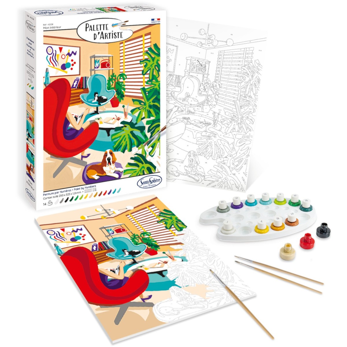 Malowanie po numerach "Przytulne wnętrze" dla dorosłych, SentoSphere