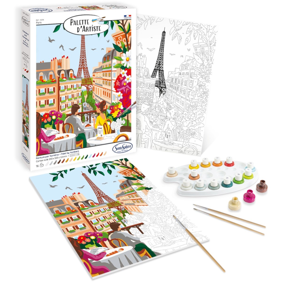 Malowanie po numerach "Paryż" dla dorosłych, SentoSphere