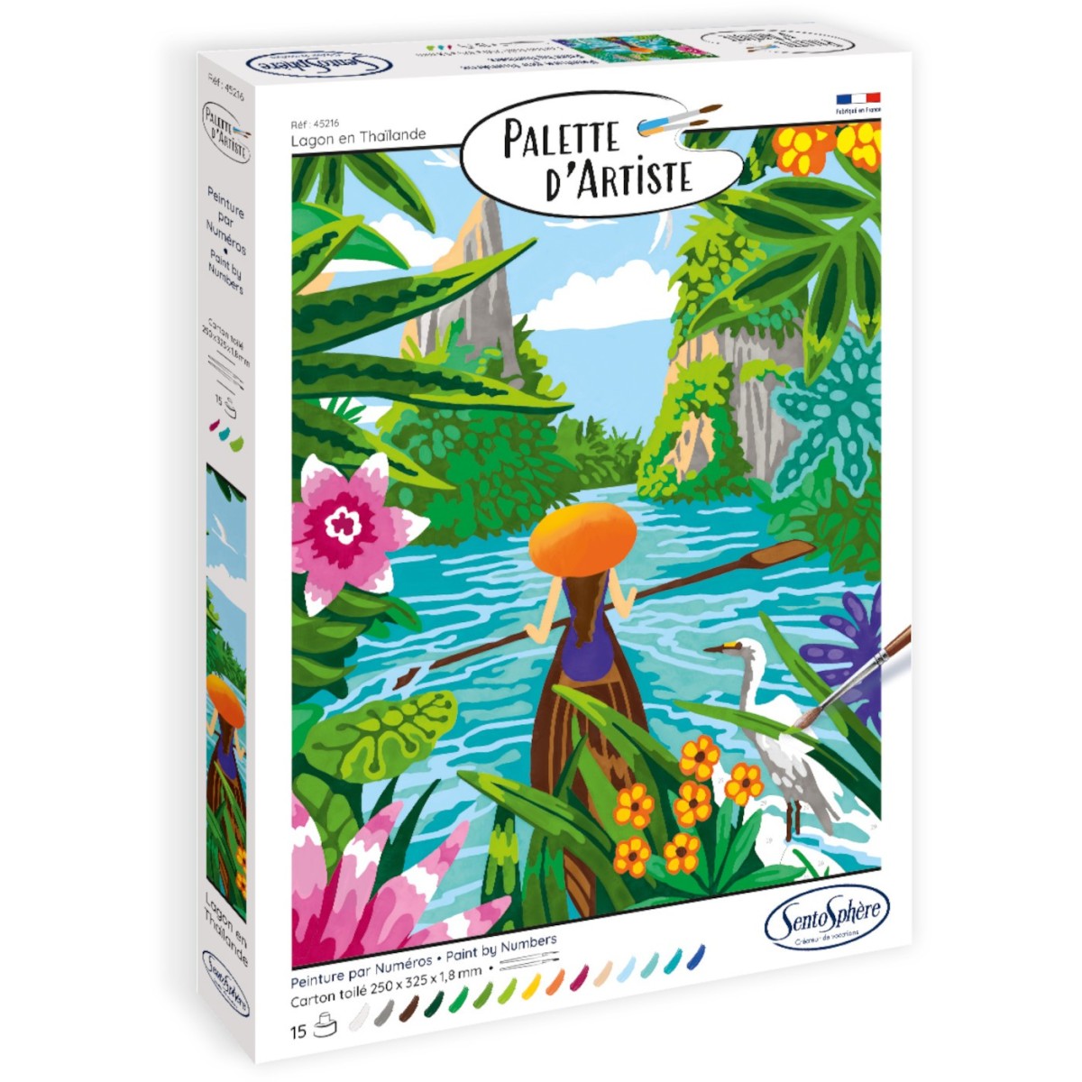 Malowanie po numerach "Laguna w Tajlandii" dla dorosłych, SentoSphere