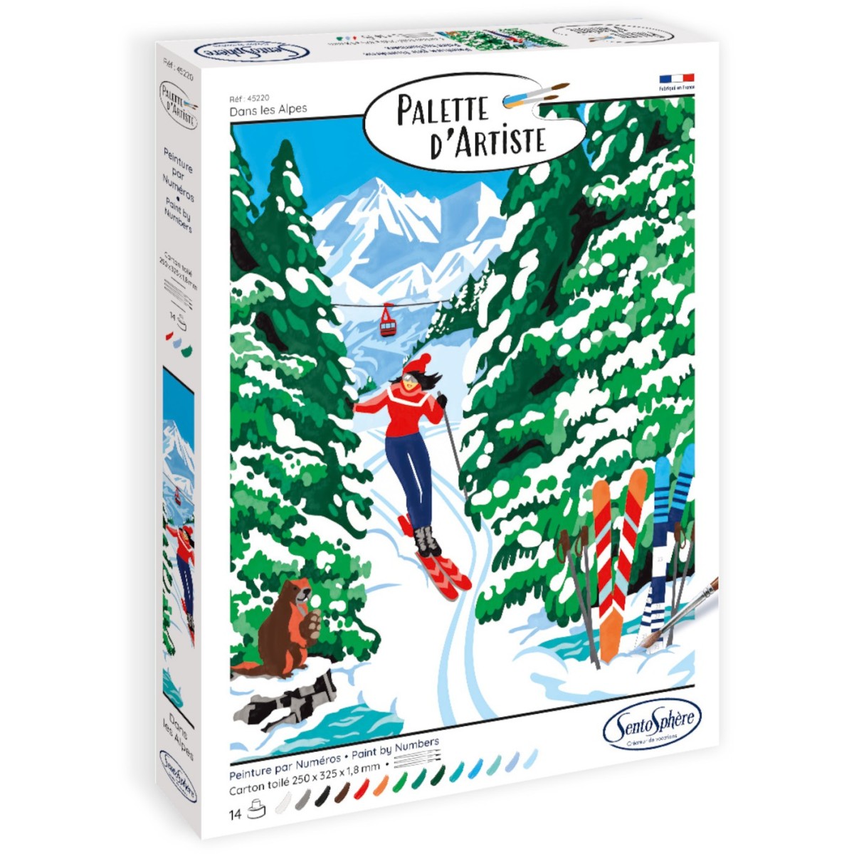 Malowanie po numerach "W Alpach" dla dorosłych, SentoSphere