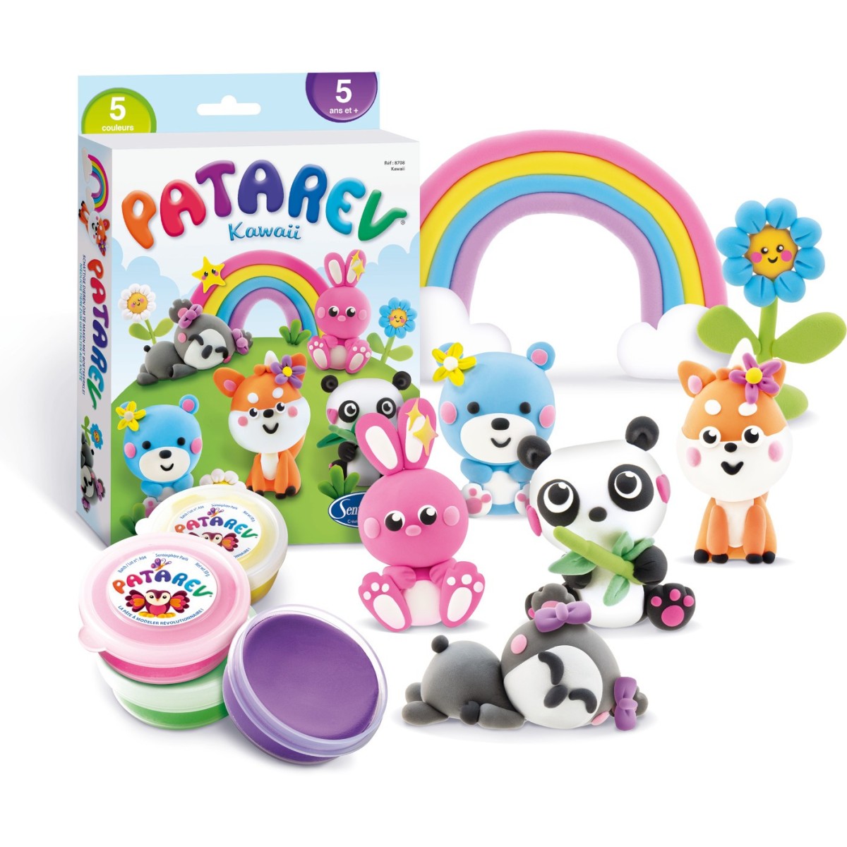 Patarev Kawaii jedwabista masa plastyczna 5 kolorów, SentoSphere