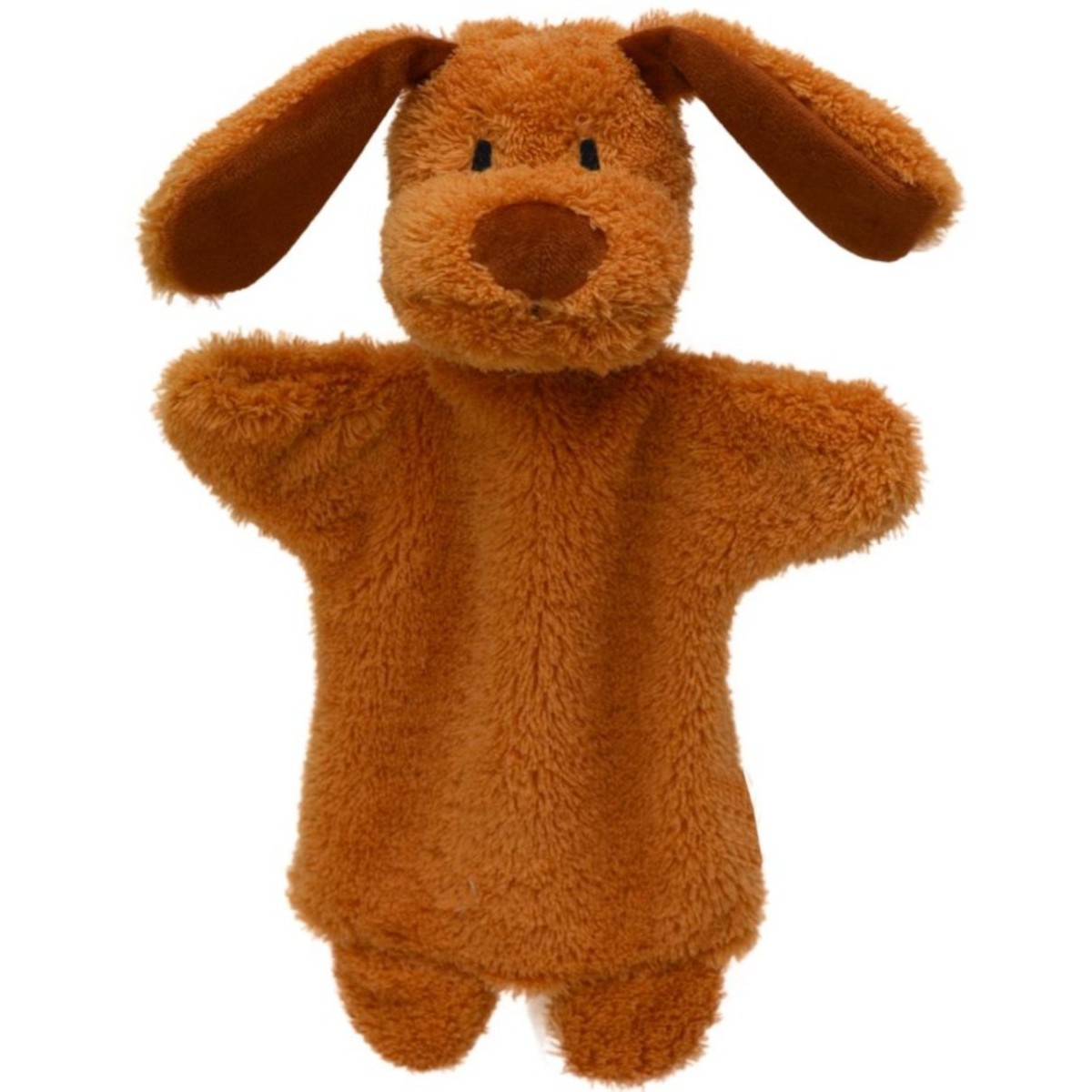 Pluszowa pacynka na rękę Brązowy Piesek dla niemowląt od urodzenia