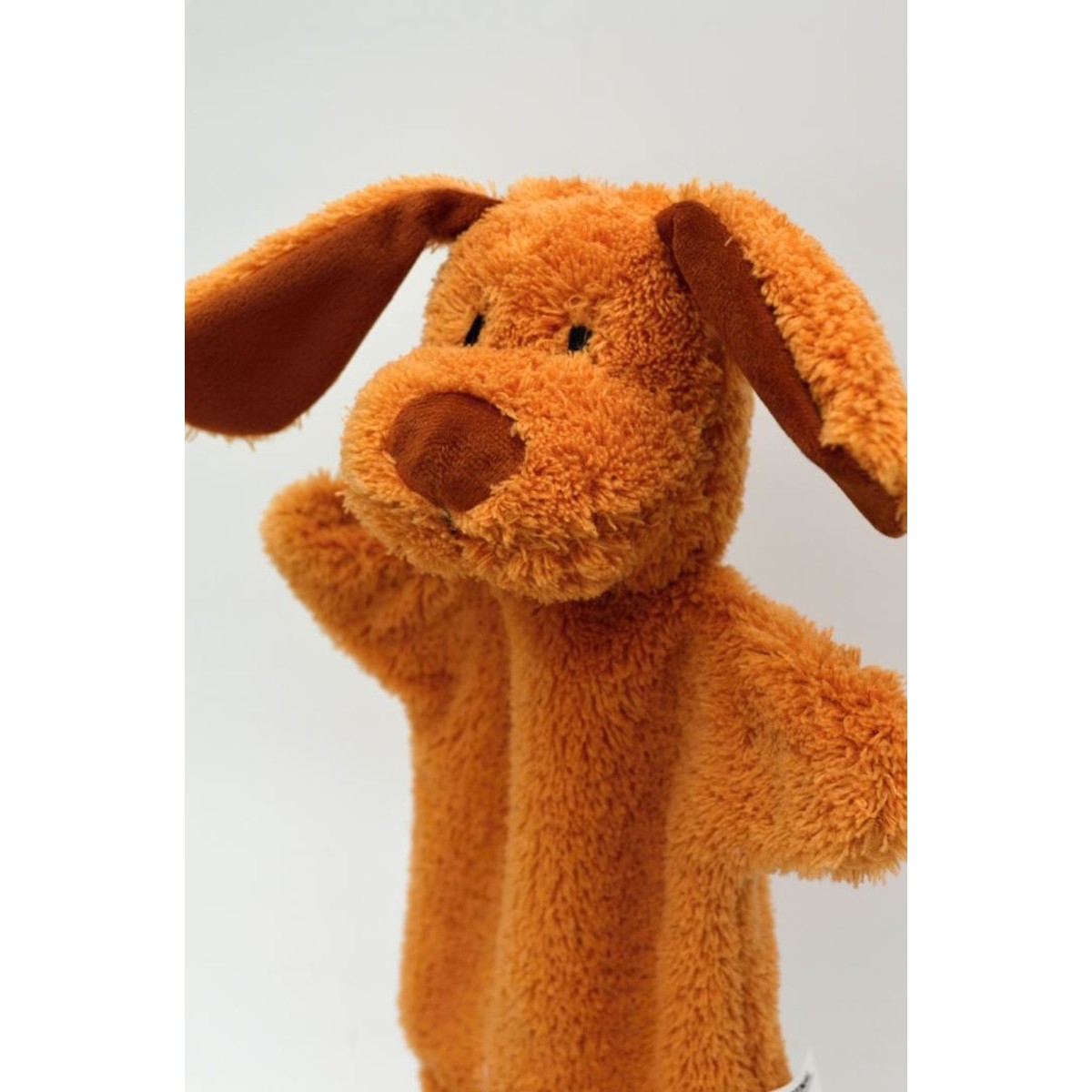 Pluszowa pacynka na rękę Brązowy Piesek dla niemowląt od urodzenia