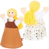 Pacynka na rękę Kopciuszek 30cm z dwustronną sukienką do teatrzyku dla dzieci Pacynka na rękę Kopciuszek 30cm z dwustronną sukienką do teatrzyku dla dzieci