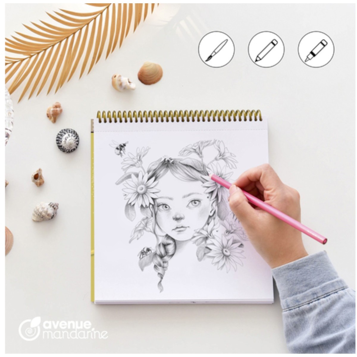 Kolorowanki Wild 7 od Emmanuelle Colin, 28 arkuszy 20x20 cm, dla młodzieży i dorosłych