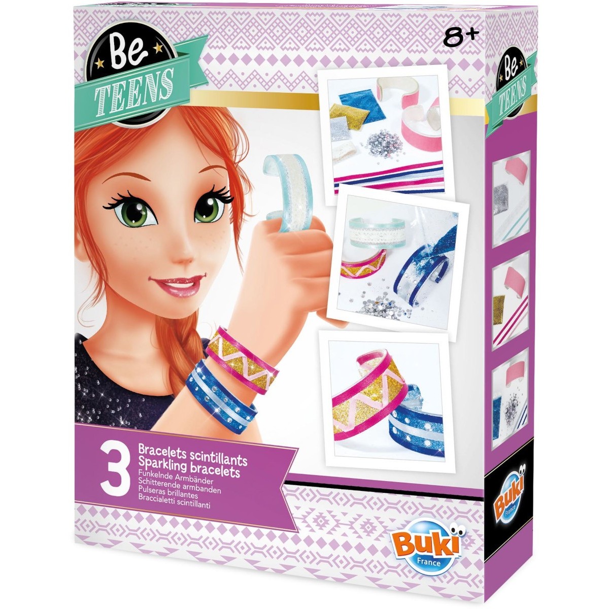 Buki Brokatowe Bransoletki do robienia dla dzieci +8