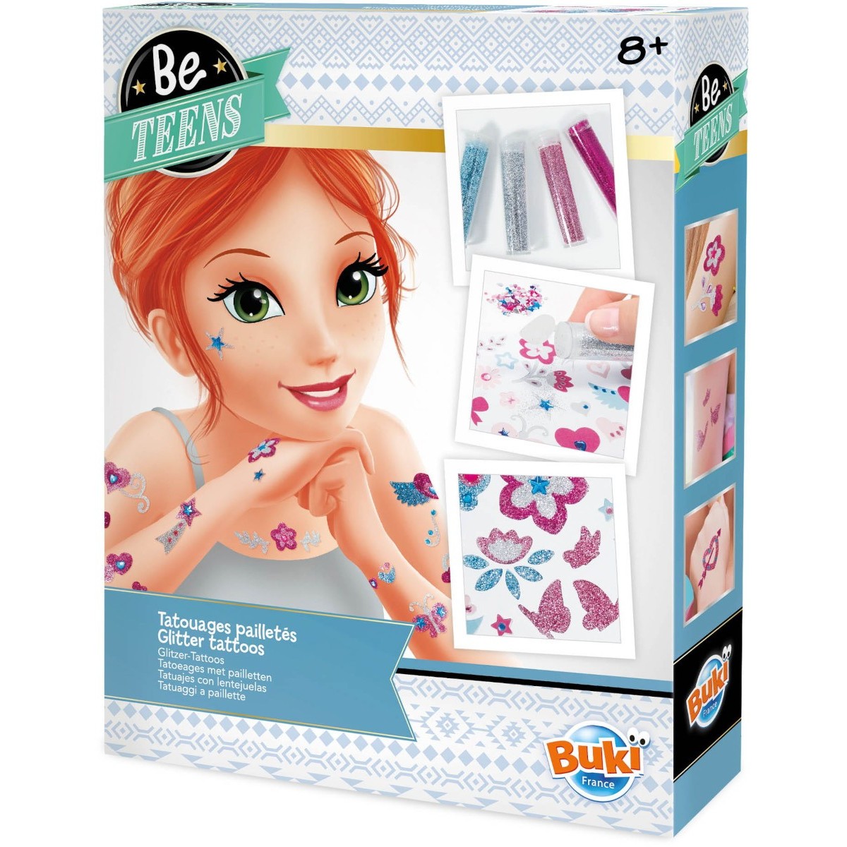 Brokatowe tatuaże do samodzielnego robienia, Buki