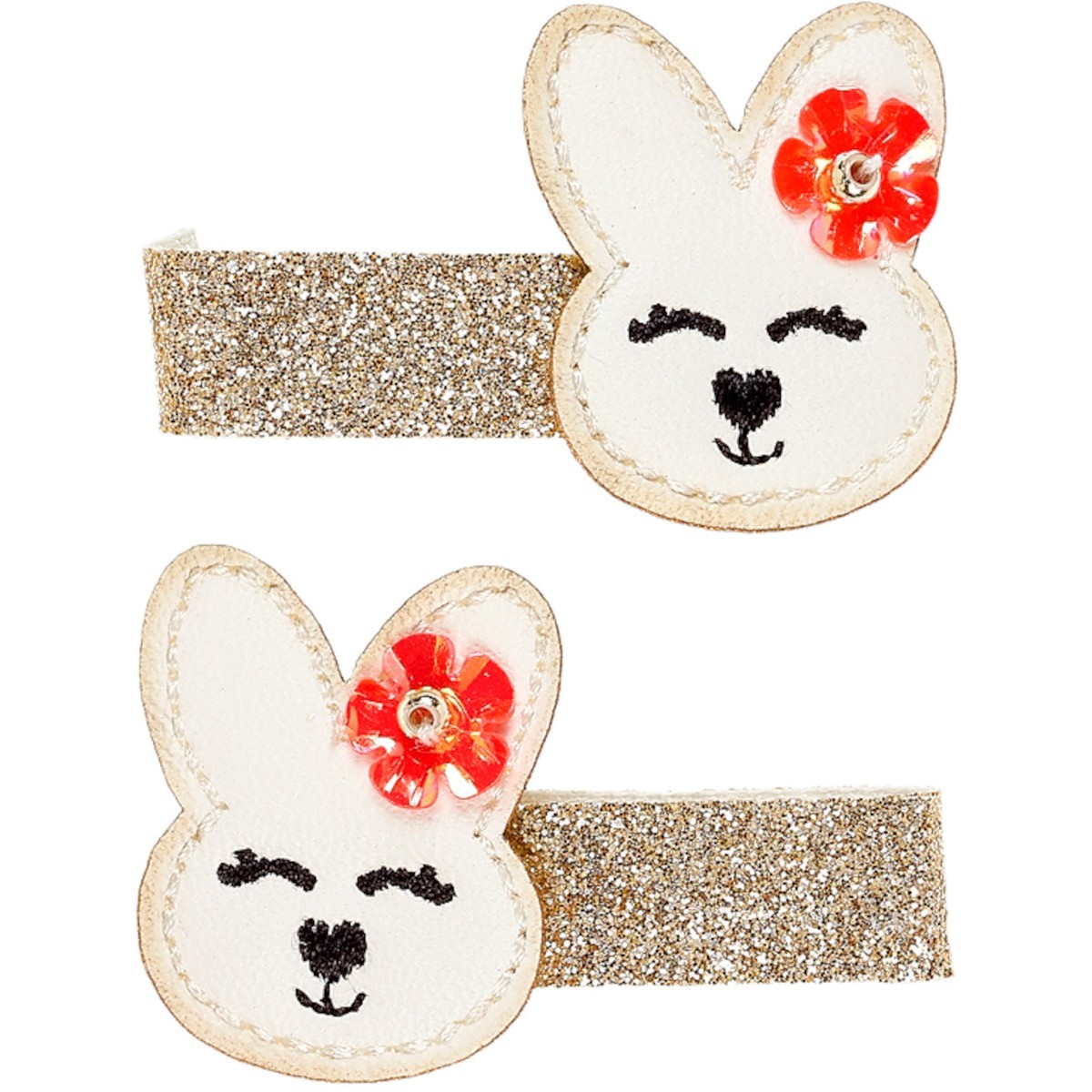 Spinki do włosów brokatowe króliczki Rena 2 szt, Souza!