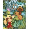 Puzzle 100 Obraz inspirowany twórczością Rousseau w walizce, Janod Puzzle 100 Obraz inspirowany twórczością Rousseau w walizce, Janod