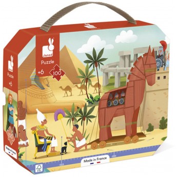 Puzzle 100 Antyk i Mitologia w walizce, Janod