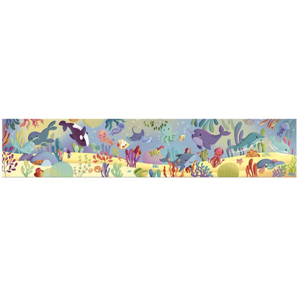 Puzzle 36 Morskie stworzenia w walizce, Janod