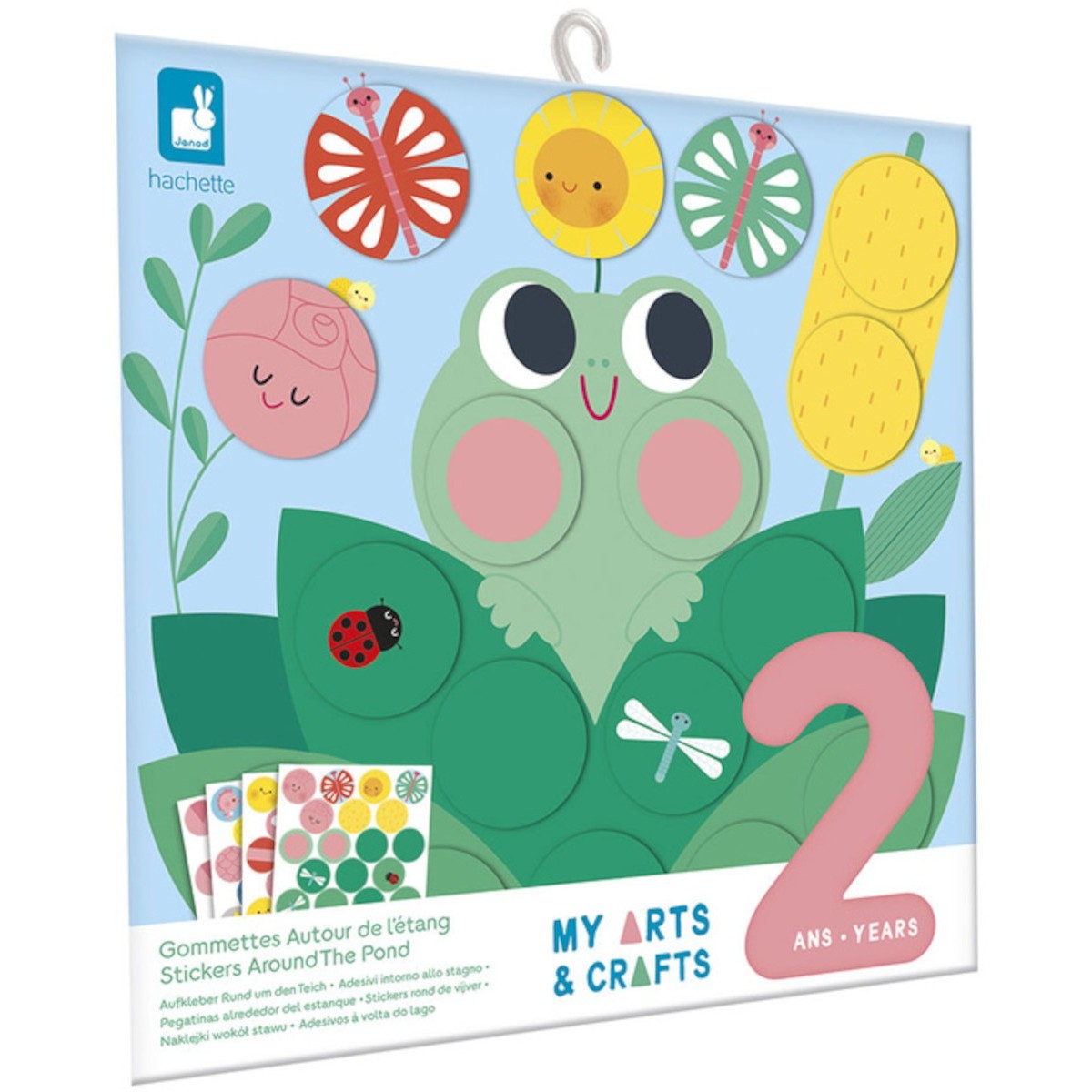 Okrągłe naklejki Wokół stawu dla 2-latka, Janod
