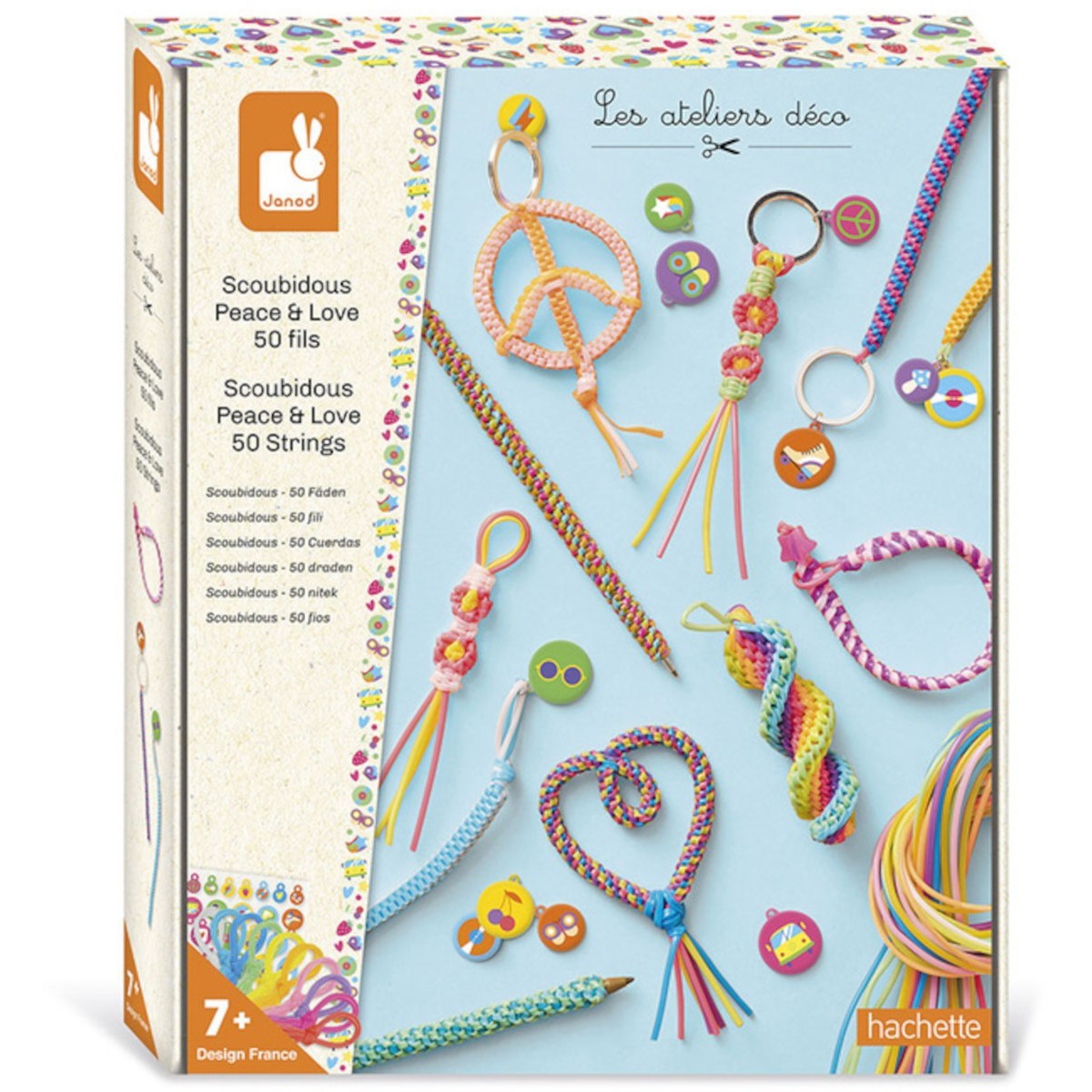 Zestaw kreatywny Ozdoby z żyłek filofun Scoubidou +7, Janod