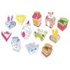 Zestaw kreatywny 12 pudełek z papieru Kawaii do samodzielnego wykonania, Janod Zestaw kreatywny 12 pudełek z papieru Kawaii do samodzielnego wykonania, Janod