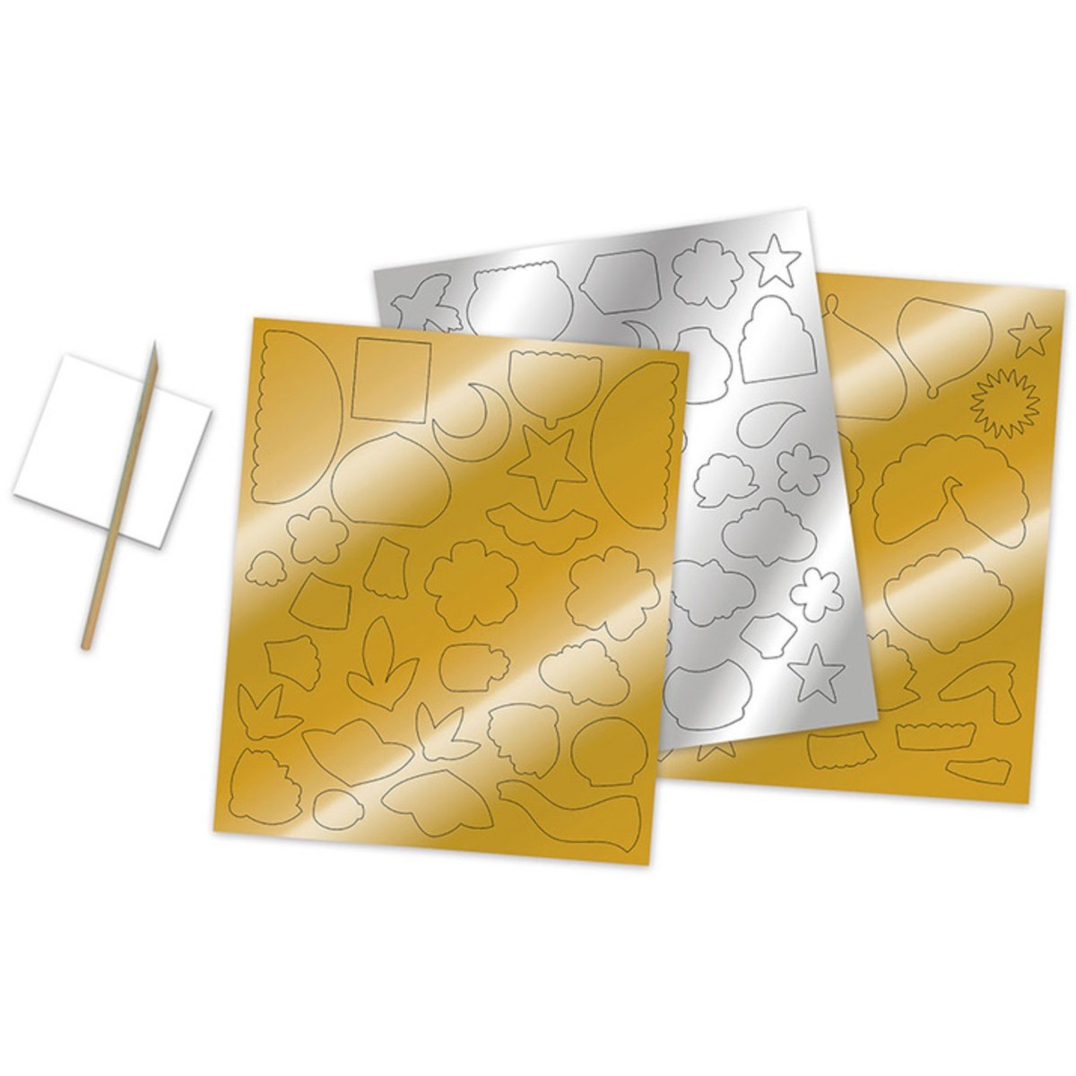 Zestaw kreatywny Metalowe naklejki do wytłaczania Bollywood +7, Janod