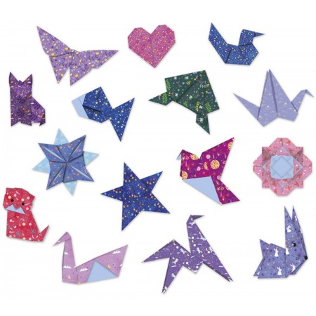 Zestaw kreatywny do tworzenia origami Konstelacje 200szt +7, Janod Zestaw kreatywny do tworzenia origami Konstelacje 200szt +7, Janod