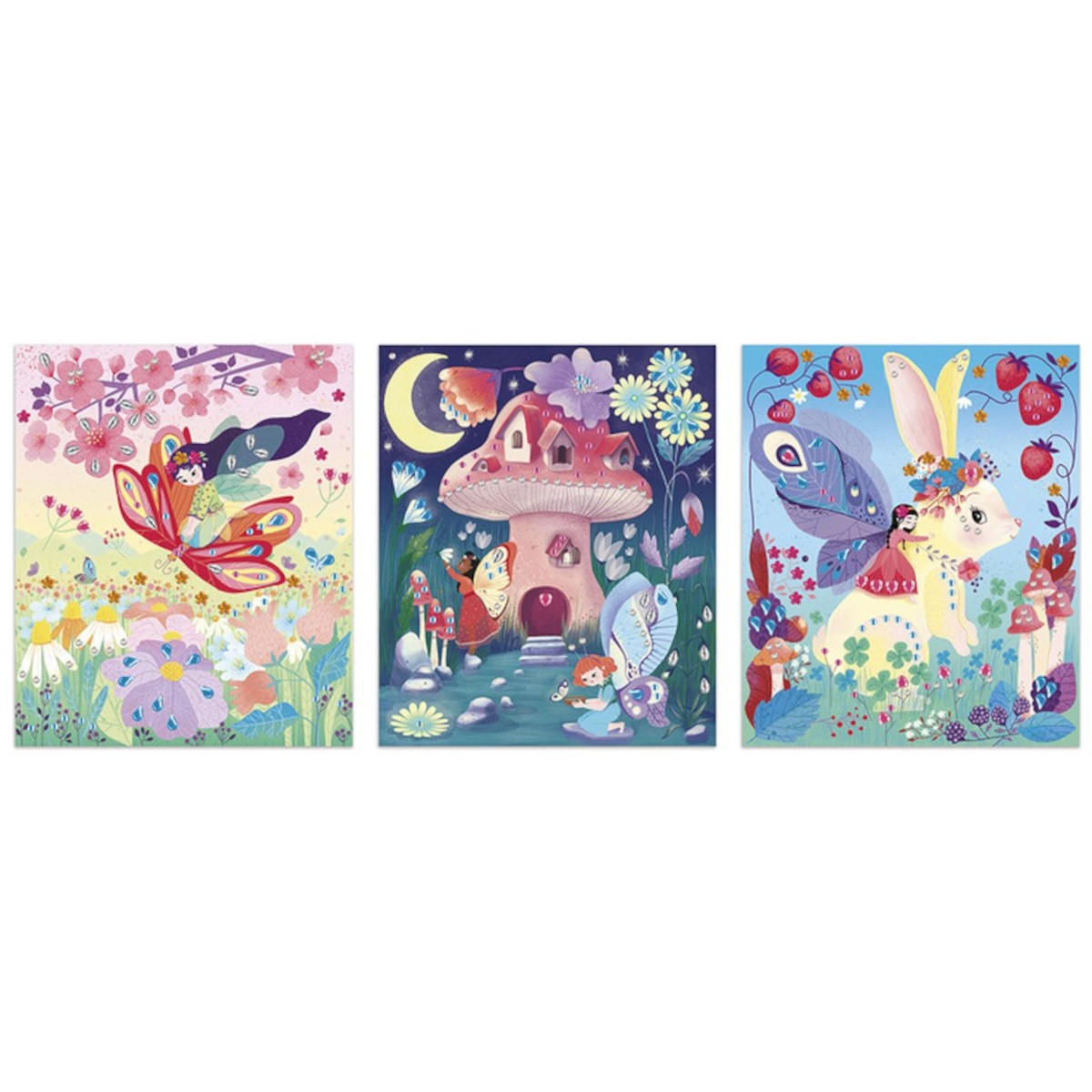 Zestaw artystyczny Czarodziejskie cyrkonie Magic Fairies, Janod